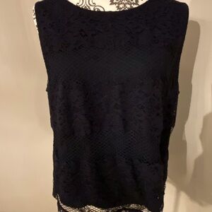 Loft sleeveless lace top